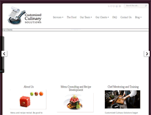 Tablet Screenshot of customizedculinarysolutions.com